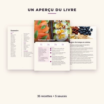 Aperçu des pages de l'e-book 35 recettes en 9 minutes