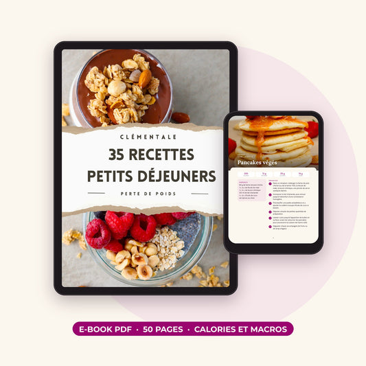 E-book 35 petits déjeuners sur tablette et téléphone